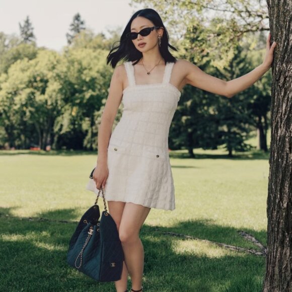 Chanel Waffle-Weave Dress - Picture 1 of 13